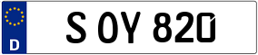 Trailer License Plate